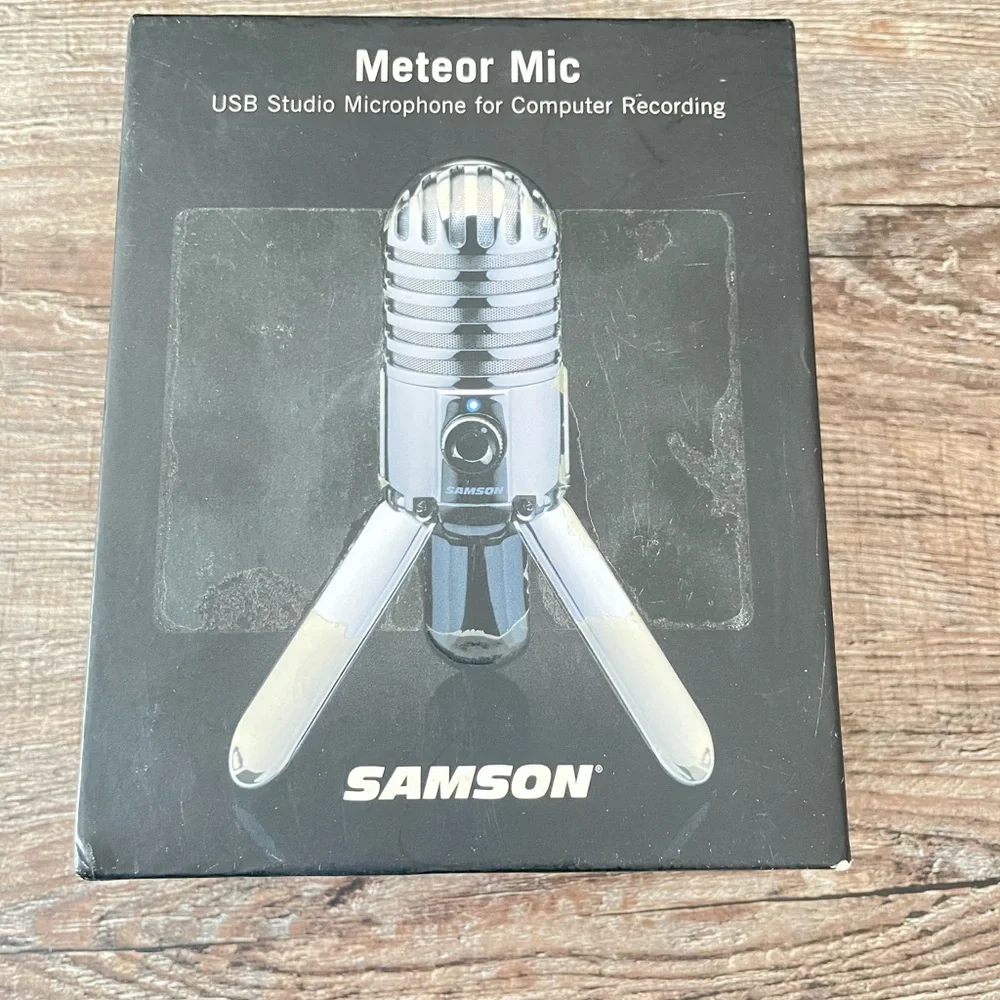 Samson Meteor Mic USB Studio Microphone for Computer Recording New Open Box